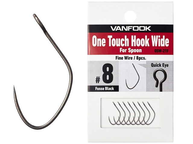 Carlige Vanfook OSW-21F One Touch Hook Wide #6 - 8pcs [0]
