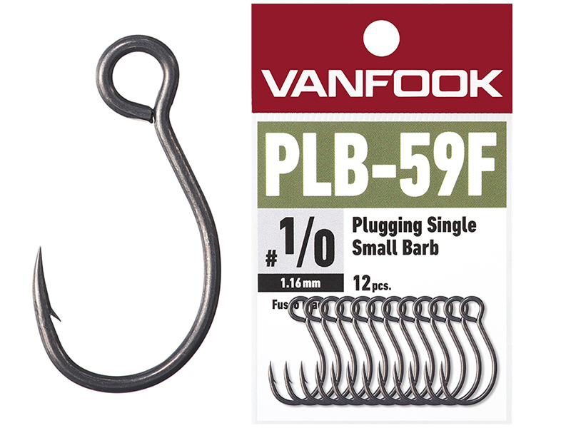 Ac de pescuit - Carlige Vanfook PLB-59F Plugging Single Heavy Wire Hooks #4