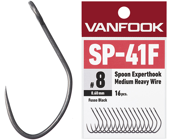 Carlige Vanfook SP-41F Spoon Experthook Medium Heavy Wire #2 - 16pcs [0]