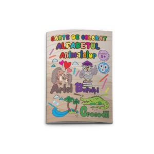 Cărți Educative, Activități - Carte colorat alfabetul animalelor 770152 3 buc