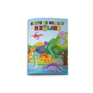 Cărți Educative, Activități - Carte colorat dinoland 770190 3 buc