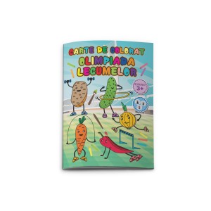 Cărți Educative, Activități - Carte colorat olimpiada legumelor 770138 3 buc