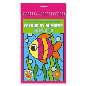 Cărți Educative, Activități - Carte colorat pe numere a4 24file lumea subacvatica 428618