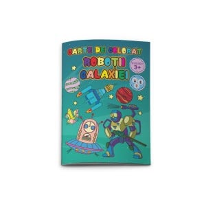 Cărți Educative, Activități - Carte colorat robotii galaxiei 770206 3 buc