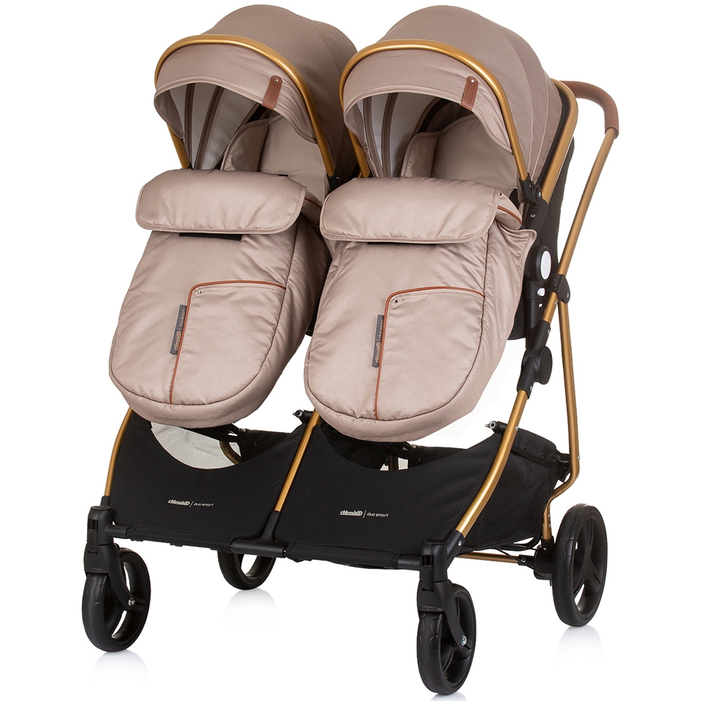 Carucior gemeni Chipolino Duo Smart 2 in 1 golden beige [6]