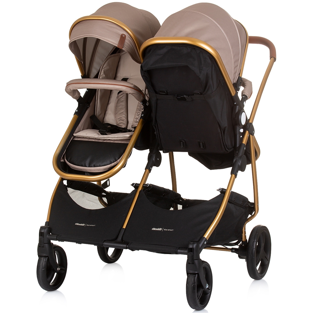 Carucior gemeni Chipolino Duo Smart 2 in 1 golden beige [3]