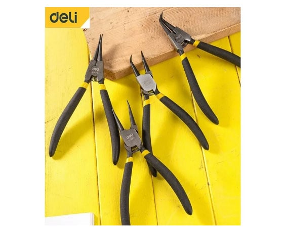 Cleste cu varf subtire pt precizie 7 inch negru dl0341 deli [2]