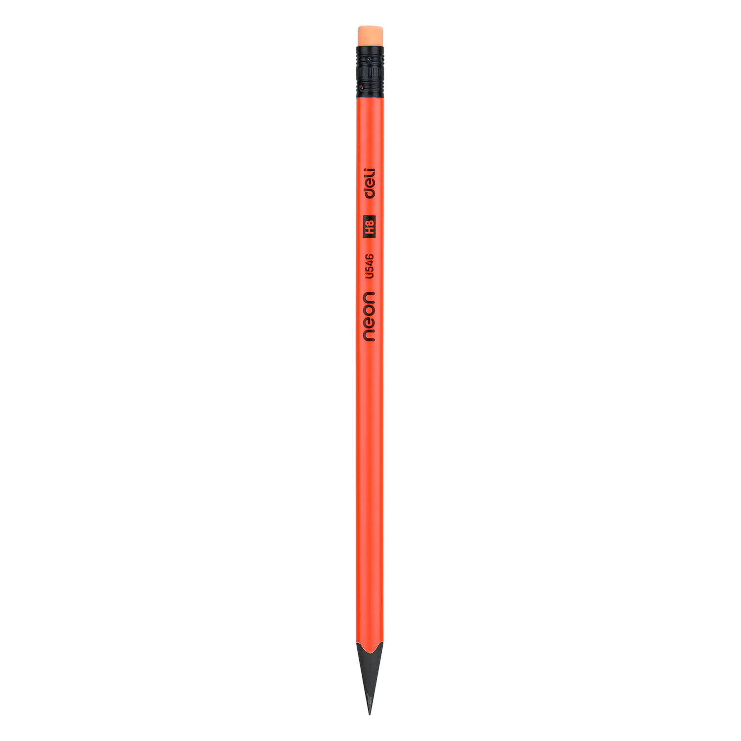 Creion grafit cu guma fara lemn hb neon deli [1]