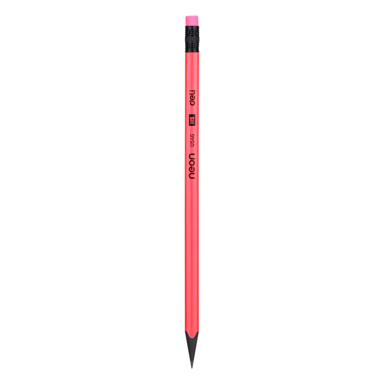 Creion grafit cu guma fara lemn hb neon deli [2]