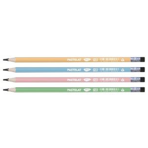 Art & Craft si Artizanat - Creion negru cu radiera pastelat daco cg103 72 buc