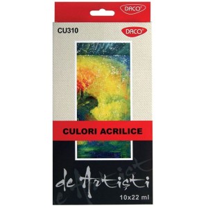 Art & Craft si Artizanat - Culori acril 10c 22ml artist daco cu310