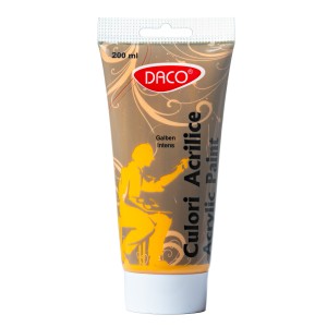 Art & Craft si Artizanat - Culori acril 200ml daco galben inchis cu3200gi