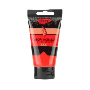 Art & Craft si Artizanat - Culori acril 75ml daco rosu scarlet cu375rs