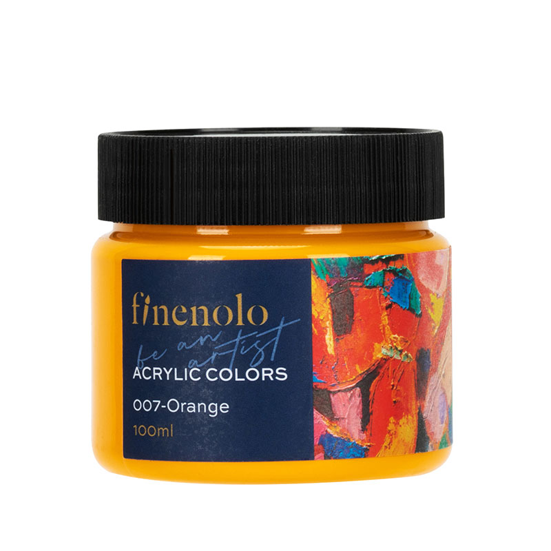 Art & Craft si Artizanat - Culori acrilice 100ml portocaliu finenolo deli
