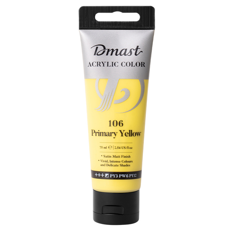 Art & Craft si Artizanat - Culori acrilice profesionale 75ml galben primar 106 dmast by pebeo