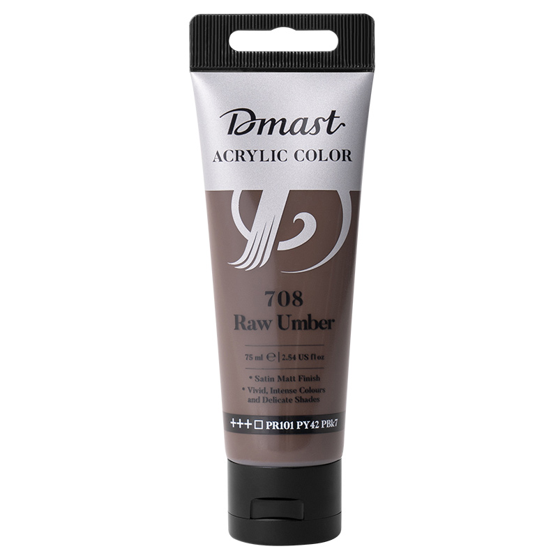 Art & Craft si Artizanat - Culori acrilice profesionale 75ml maro umbra 708 dmast by pebeo