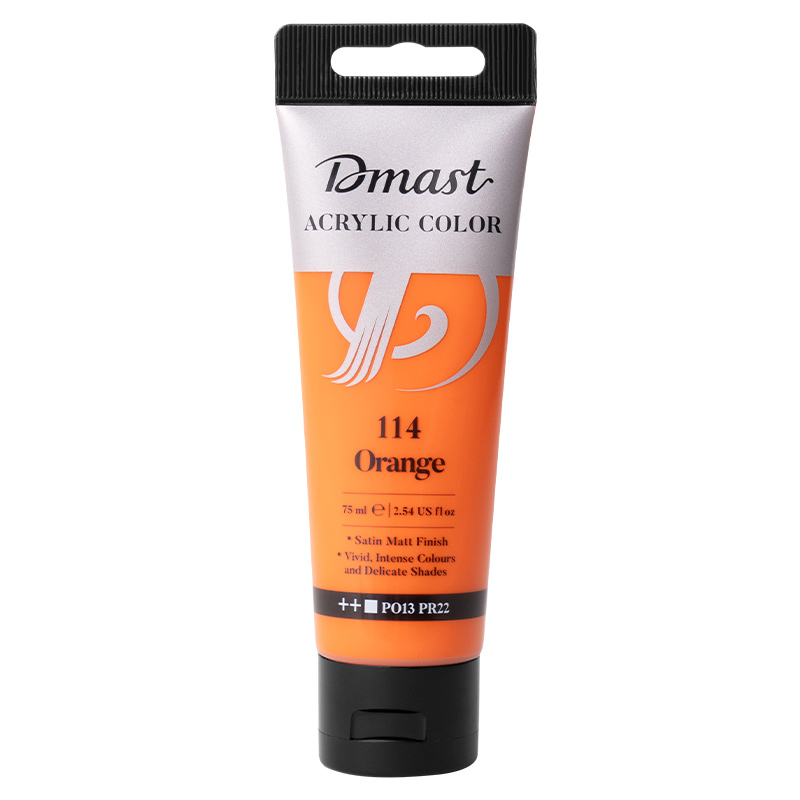 Art & Craft si Artizanat - Culori acrilice profesionale 75ml portocaliu 114 dmast by pebeo
