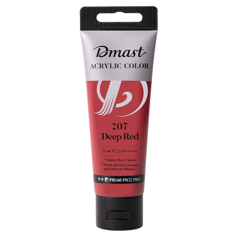 Art & Craft si Artizanat - Culori acrilice profesionale 75ml rosu intens 207 dmast by pebeo