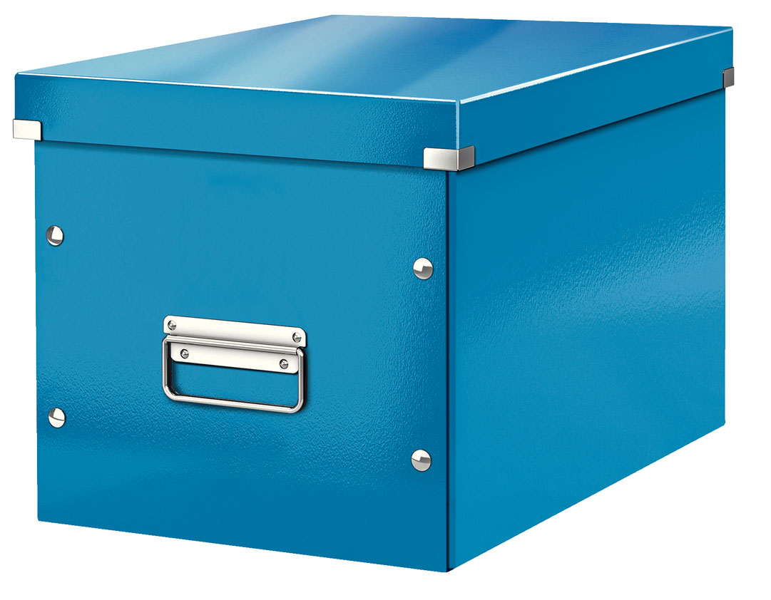 Arhivare - Cutie click&store mare cub albastra leitz