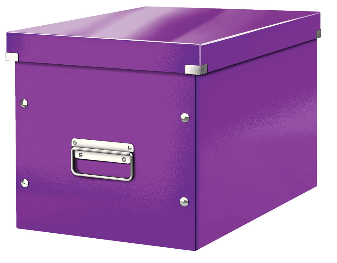 Arhivare - Cutie click&store mare cub mov leitz