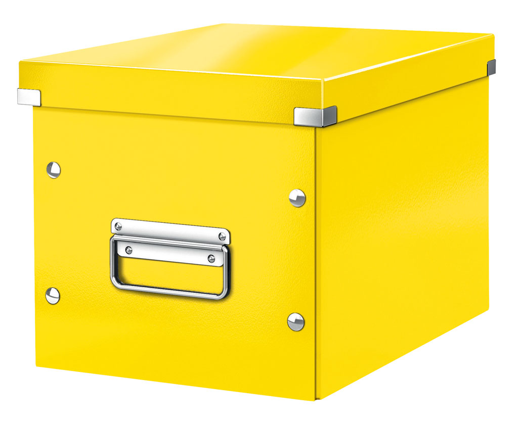 Arhivare - Cutie click&store medie cub galbena leitz