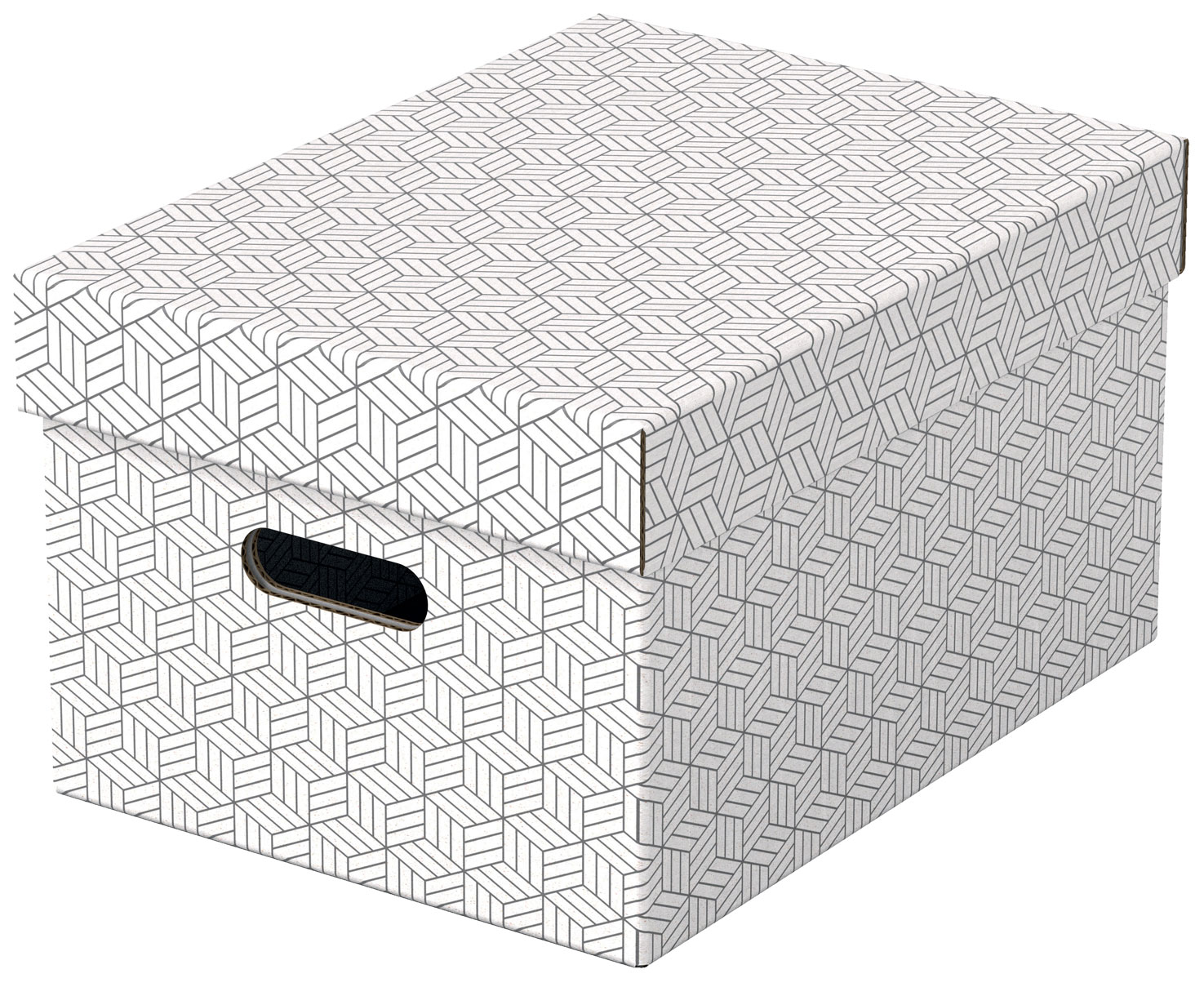 Arhivare - Cutie depozitare cu capac 36 x 26 x 20 cm alba recycled fsc 3/set esselte