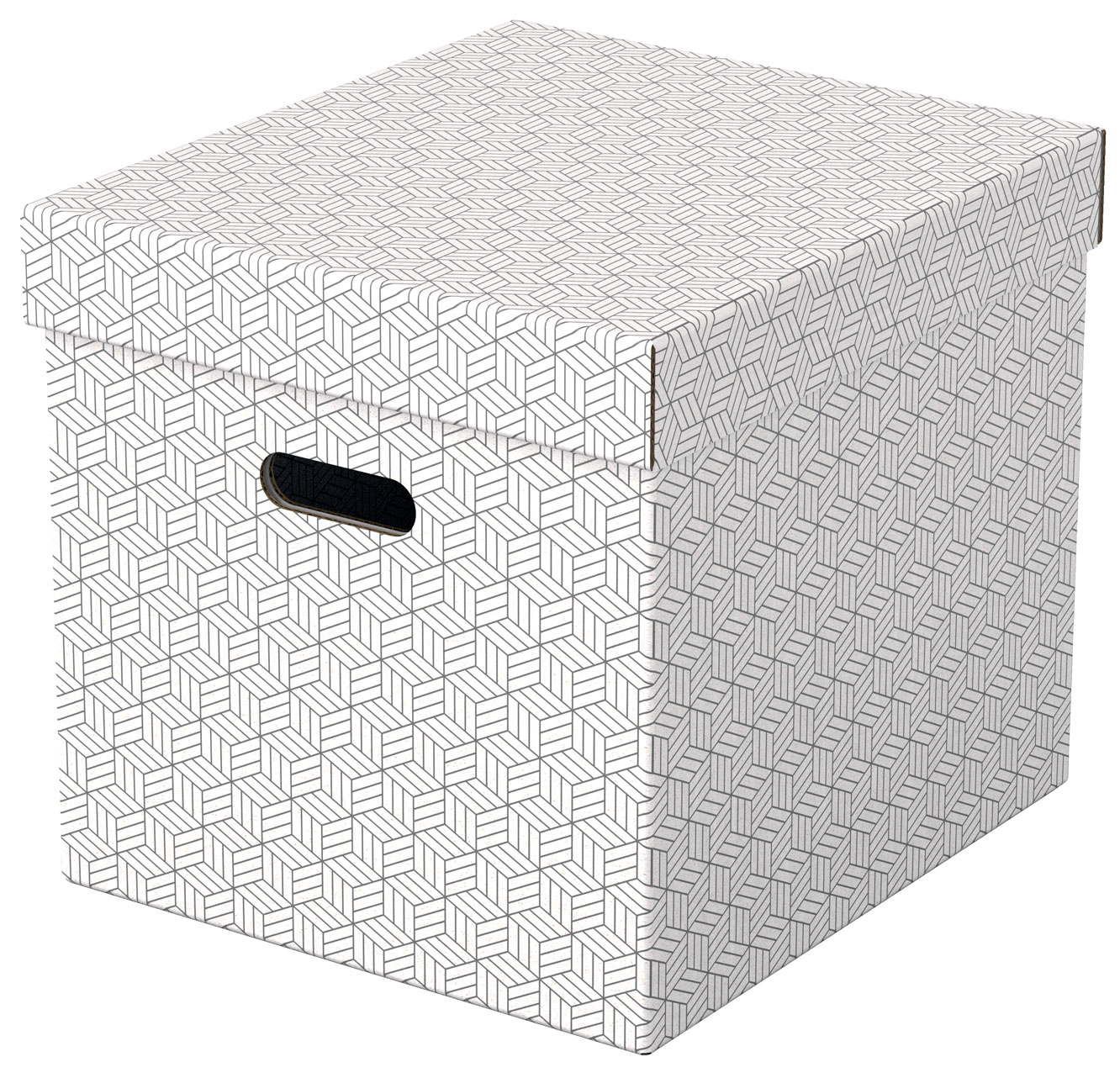 Arhivare - Cutie depozitare cu capac 36 x 32 x 31cm alba recycled fsc 3/set esselte