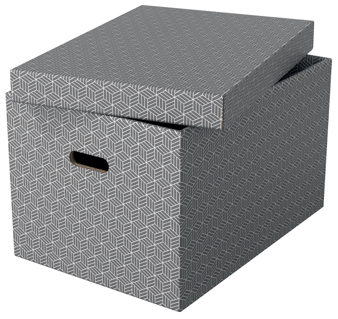 Cutie depozitare cu capac 51 x 35 x 30 cm gri recycled fsc 3/set esselte [3]