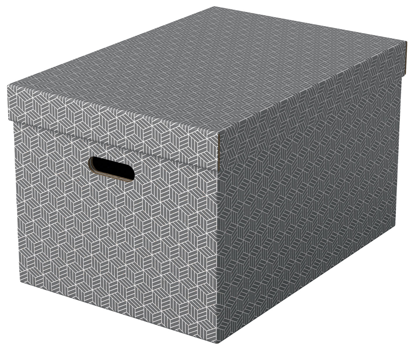 Arhivare - Cutie depozitare cu capac 51 x 35 x 30 cm gri recycled fsc 3/set esselte