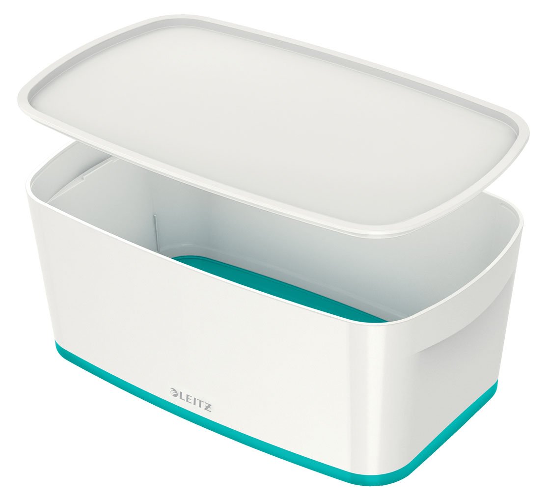 Cutie depozitare cu capac mica alb/gri mybox leitz [1]