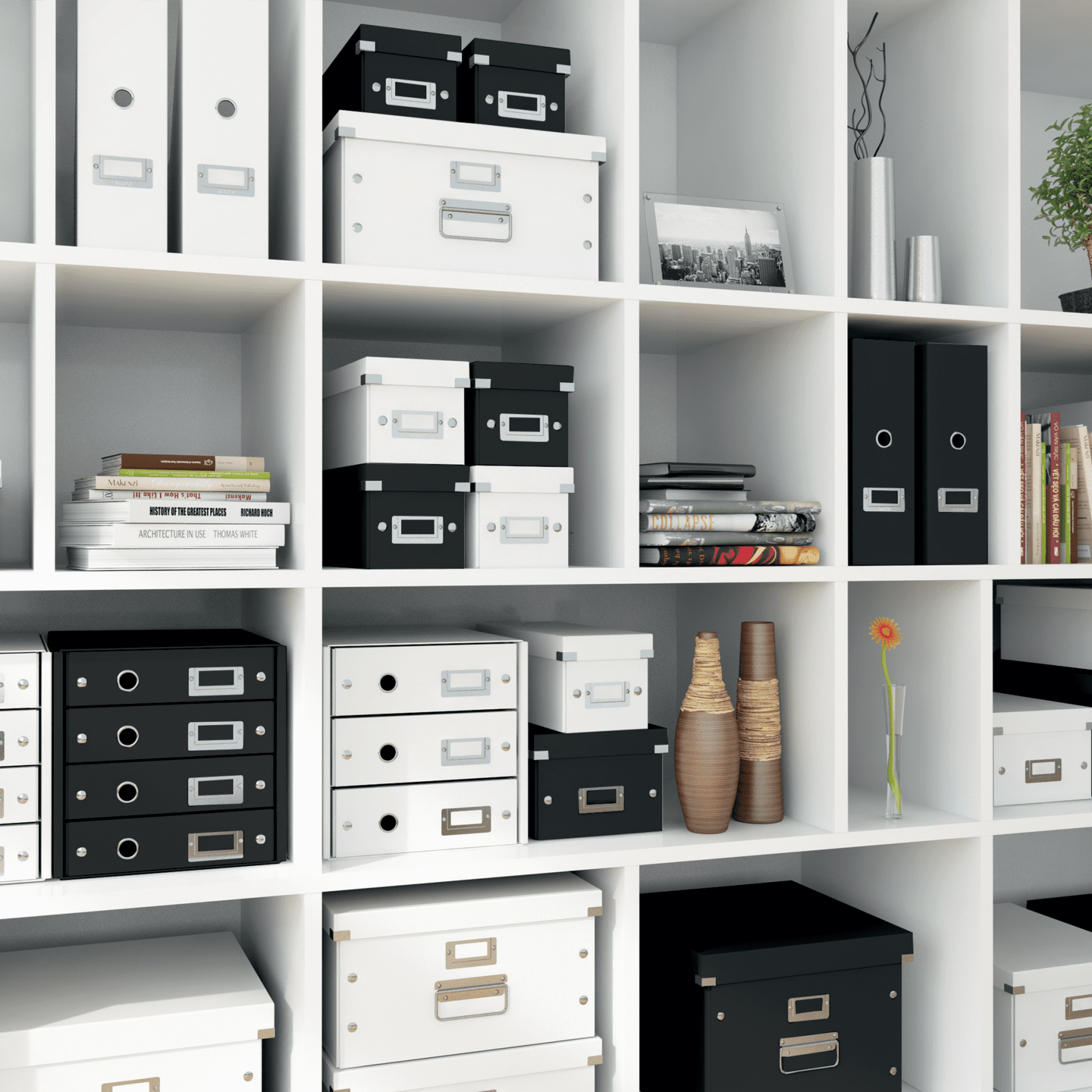 Cutie depozitare mare alba click&store leitz [3]