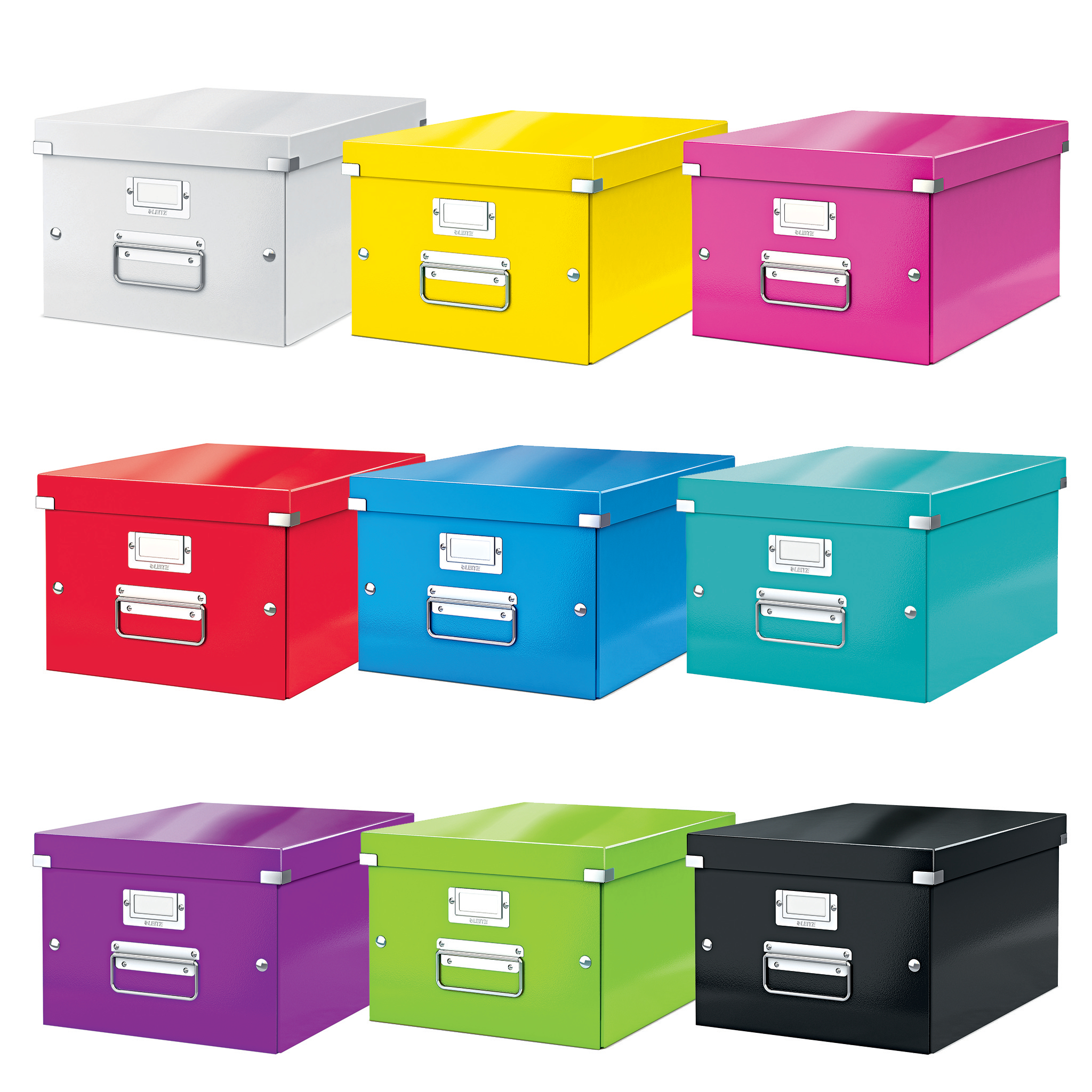 Cutie depozitare medie rosie click&store leitz [4]