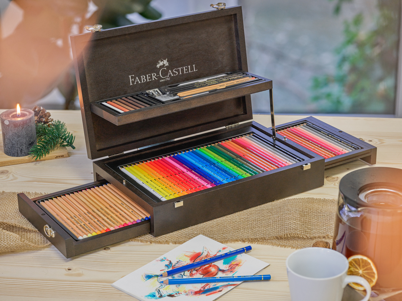 Cutie lemn colectie arta si grafica faber-castell [2]