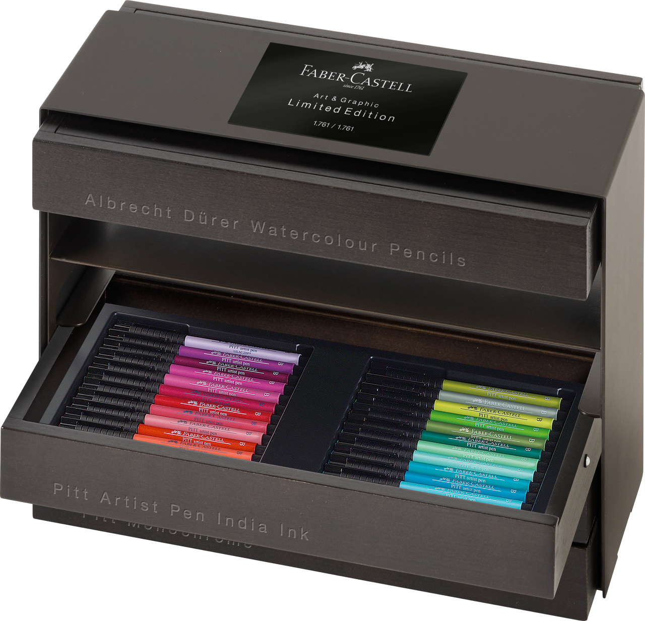 Figurine de pictat, Ipsos, Lemn, Polistiren - Cutie lemn editie limitata arta&grafica faber-castell