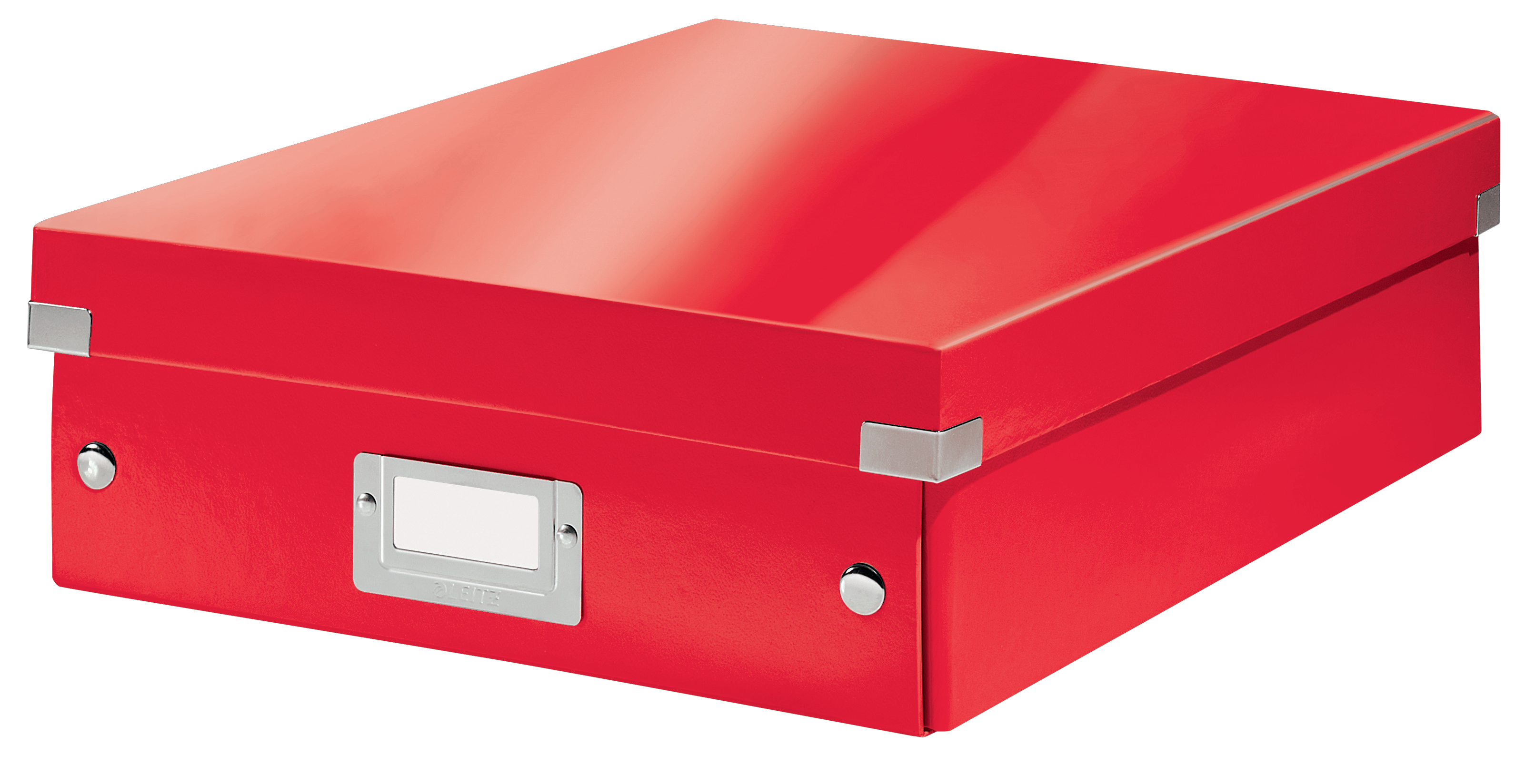Arhivare - Cutie organizer medie rosie click&store leitz