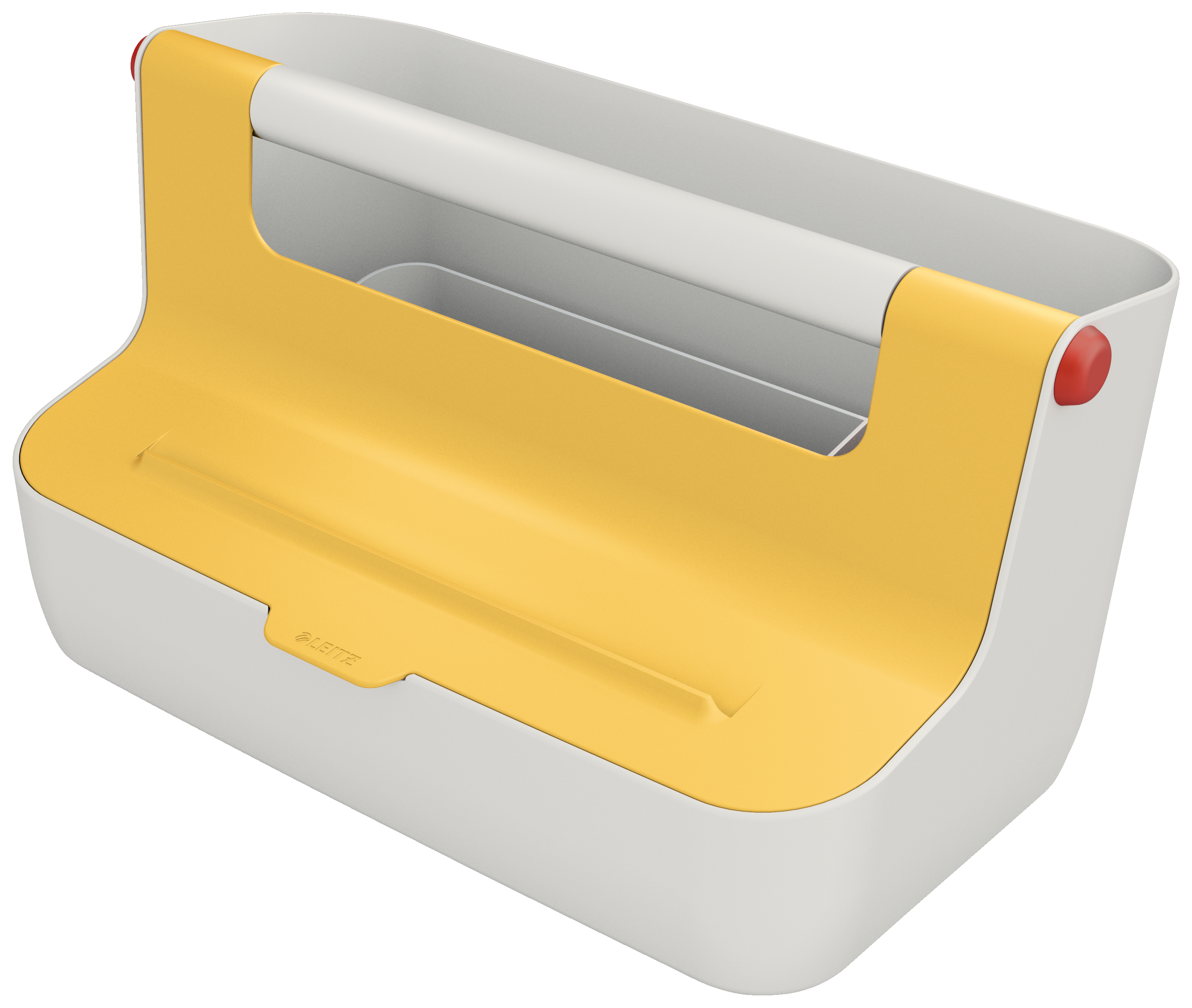 Arhivare - Cutie portabila cu organizator 36 x 19 x21 cm galben chihlimbar cosy leitz