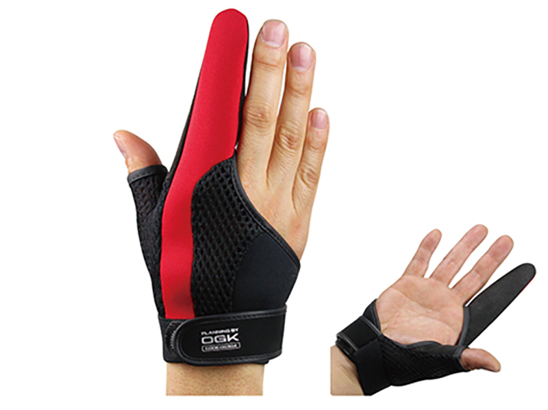 Accesorii pescuit - Degetar PROX OG304KR Casting Protector Black & Red Black & Red