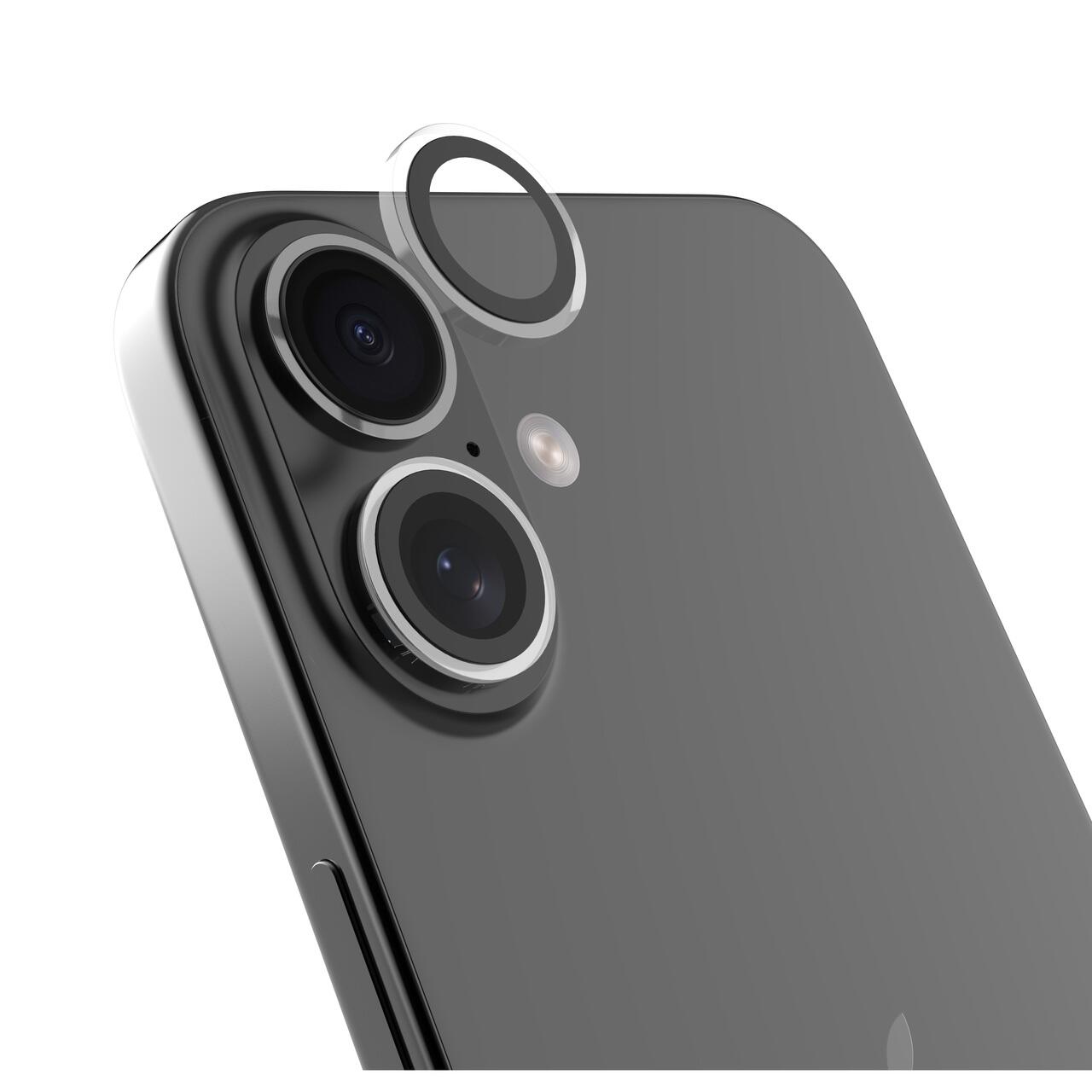 Devia Folie Sticla Camera Peak Series Crystal iPhone 16 / 16 Plus pachet de 2 buc Transparent [5]