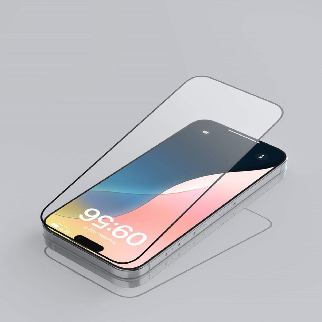 Folii Telefoane - Devia Folie Sticla Star Series Full Screen Entire View iPhone 16 Pro Negru