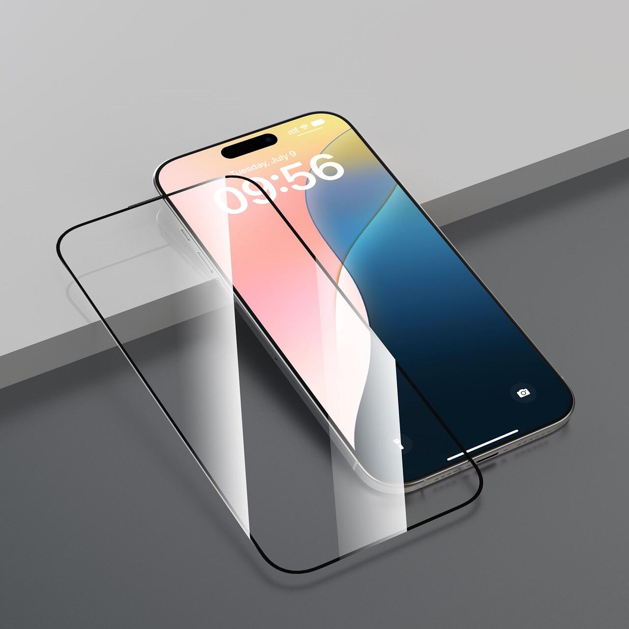 Devia Folie Sticla Star Series Full Screen Entire View iPhone 16 Negru [1]