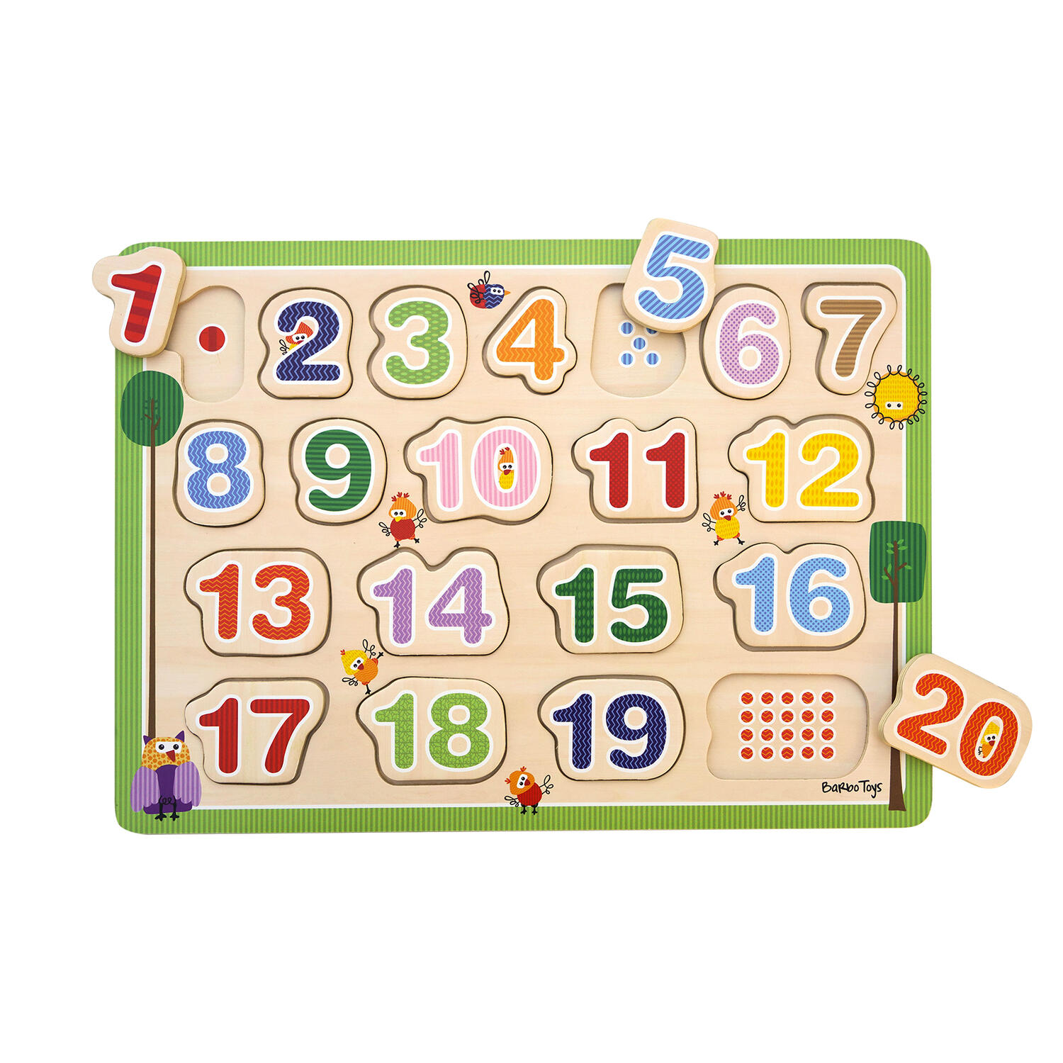 Puzzle din lemn - Numar de la 1 - 20 [2]