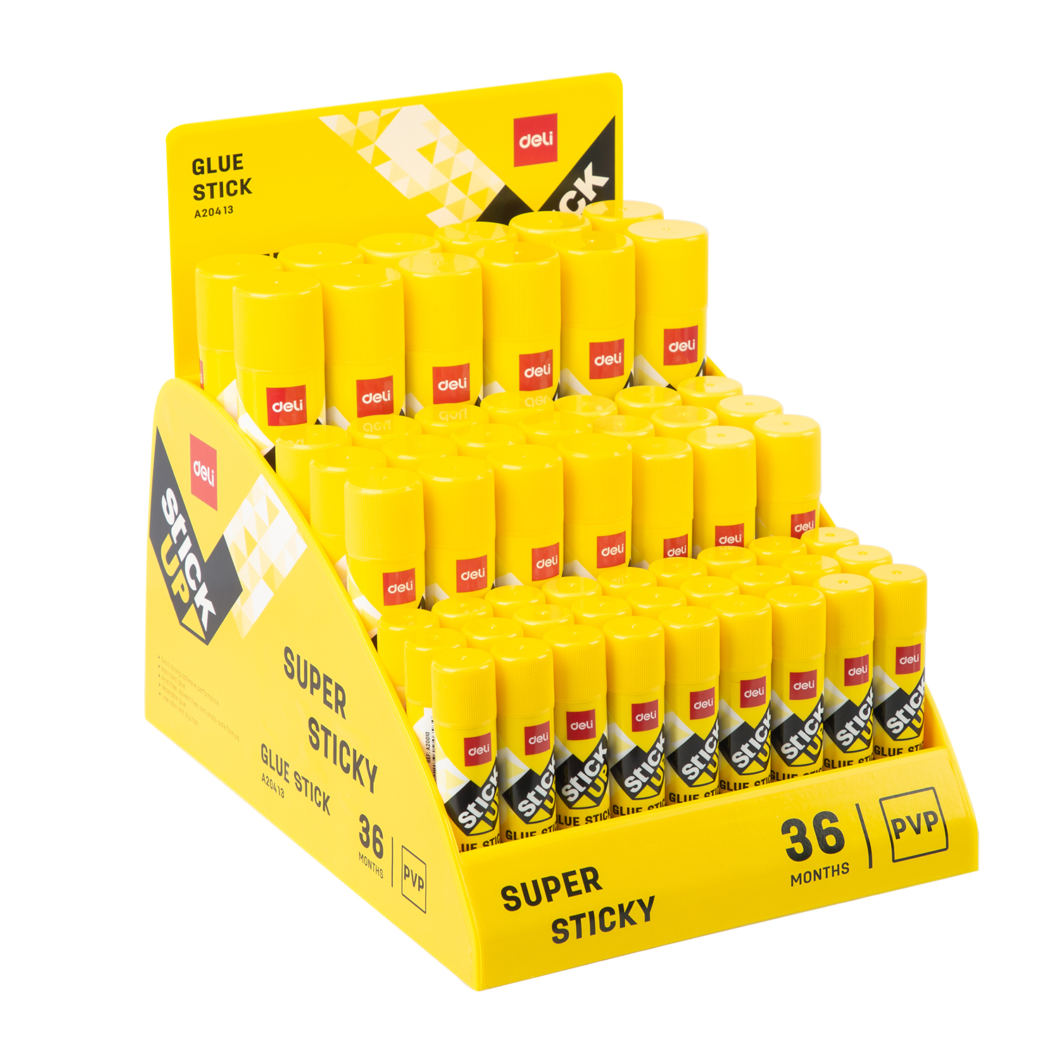 Lipici, Adezivi și Benzi adezive - Display 60 buc lipici stick deli