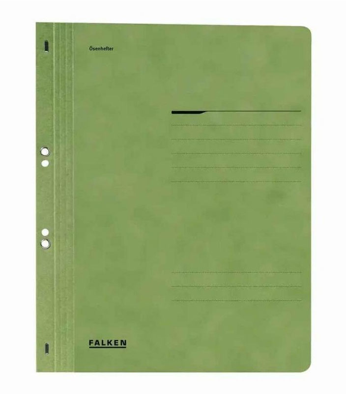 Dosare din carton - Dosar carton capse 1/1 verde falken/exacompta