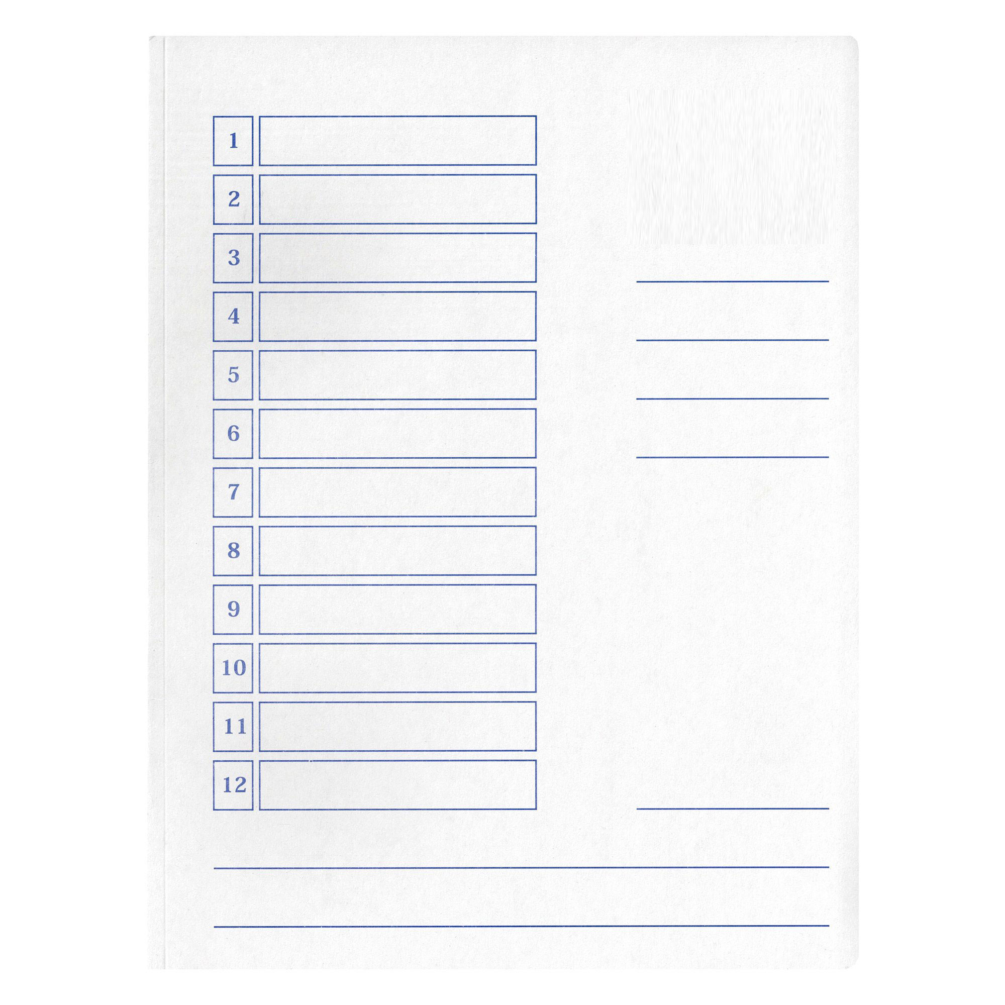 Dosare din carton - Dosar carton simplu alb 100 buc/set