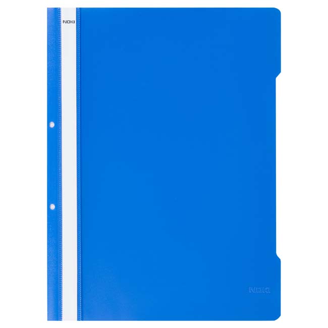 Dosare din plastic - Dosar plastic cu sina si gauri albastru cobalt noki