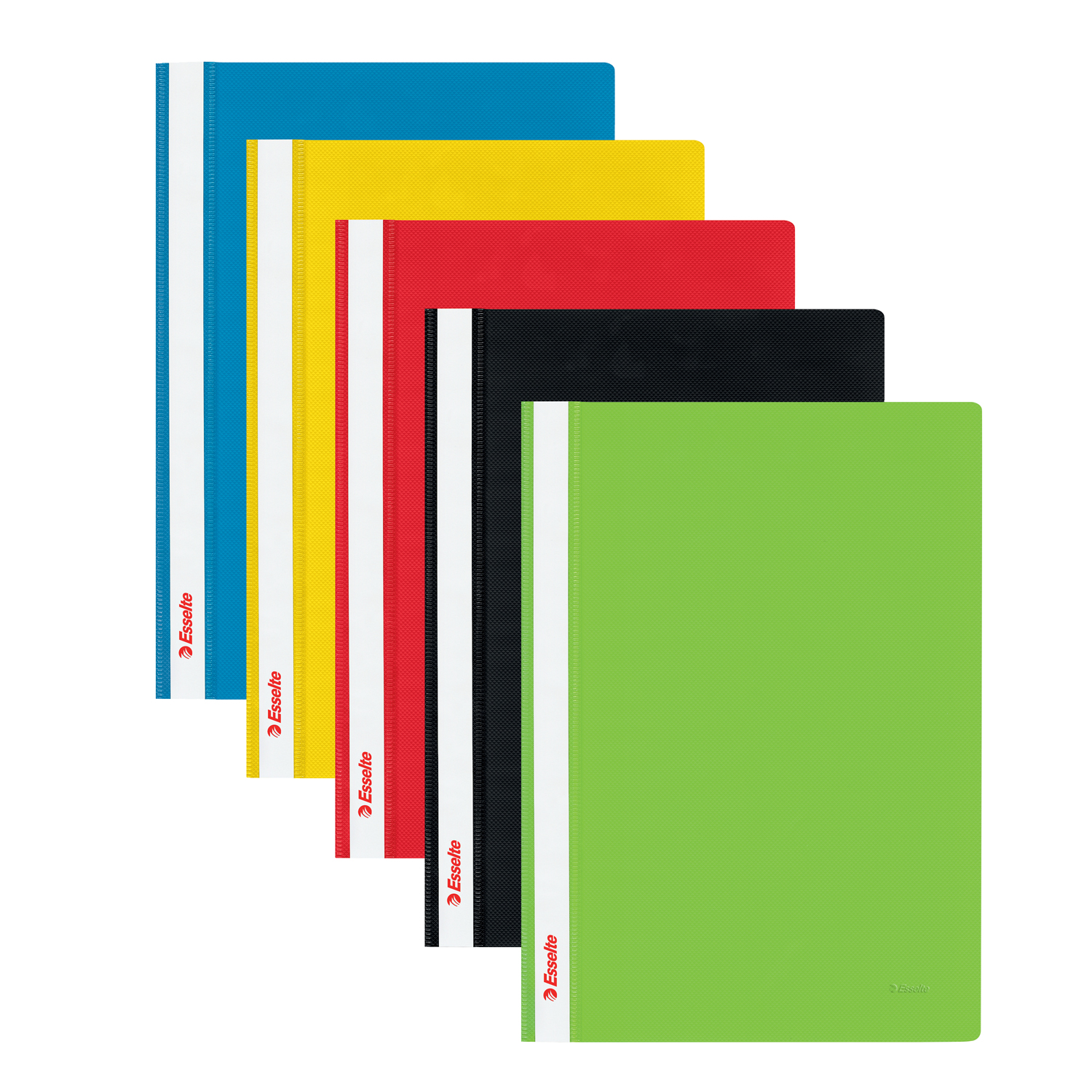 Dosar plastic cu sina si multiperforatii alb 10/set esselte [2]