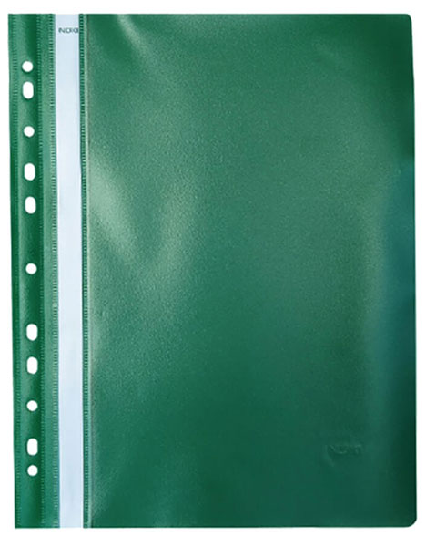 Dosare din plastic - Dosar plastic cu sina si multiperforatii verde noki
