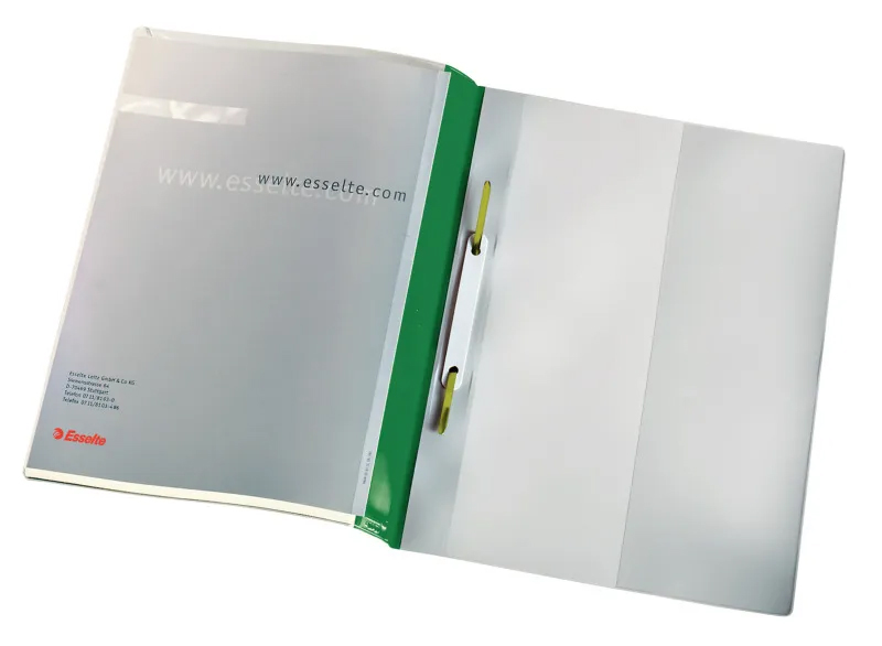 Dosare din plastic - Dosar plastic cu sina standard panorama verde esselte