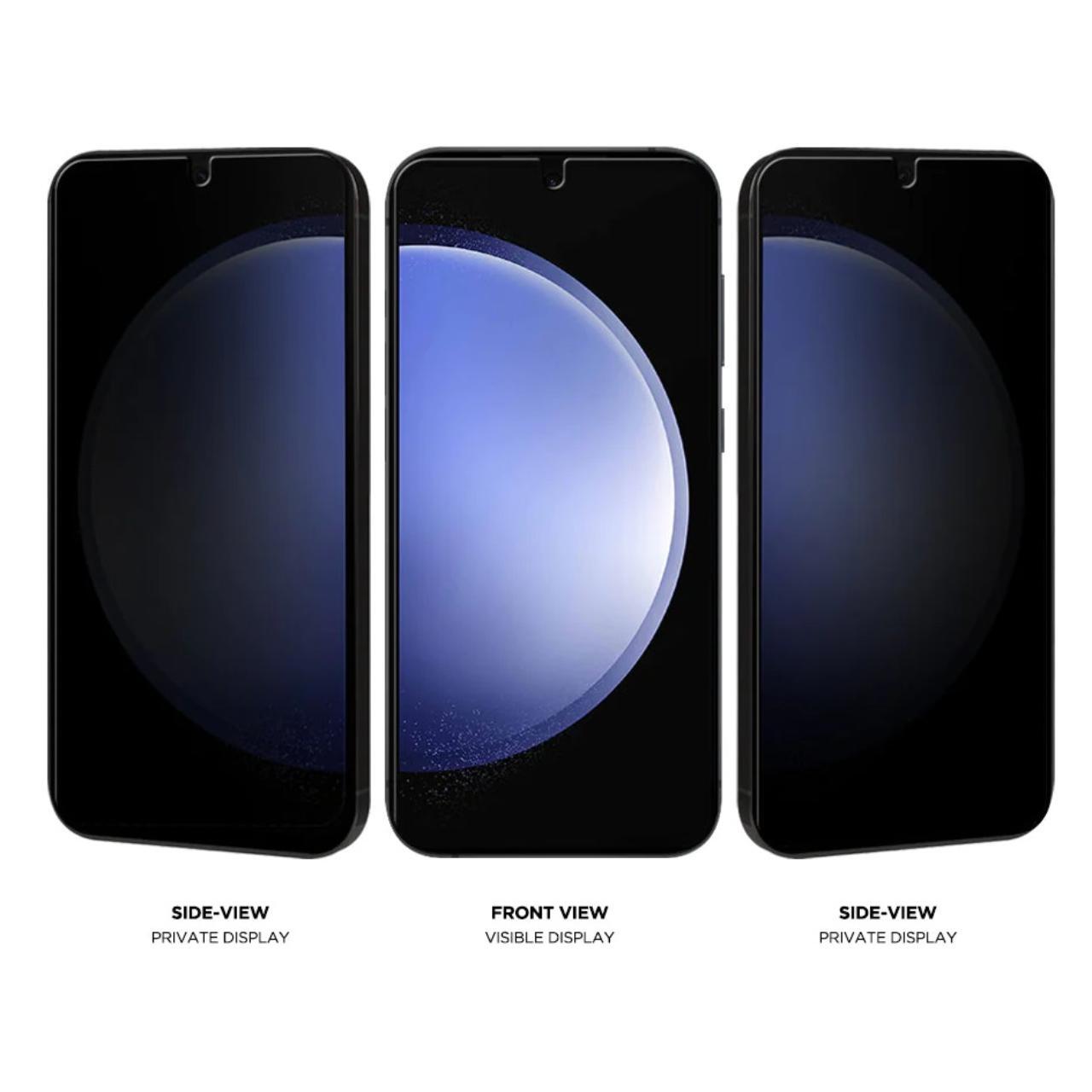 Eiger Folie Sticla Privacy Mountain Glass GRS Samsung Galaxy S24 Plus Black [2]