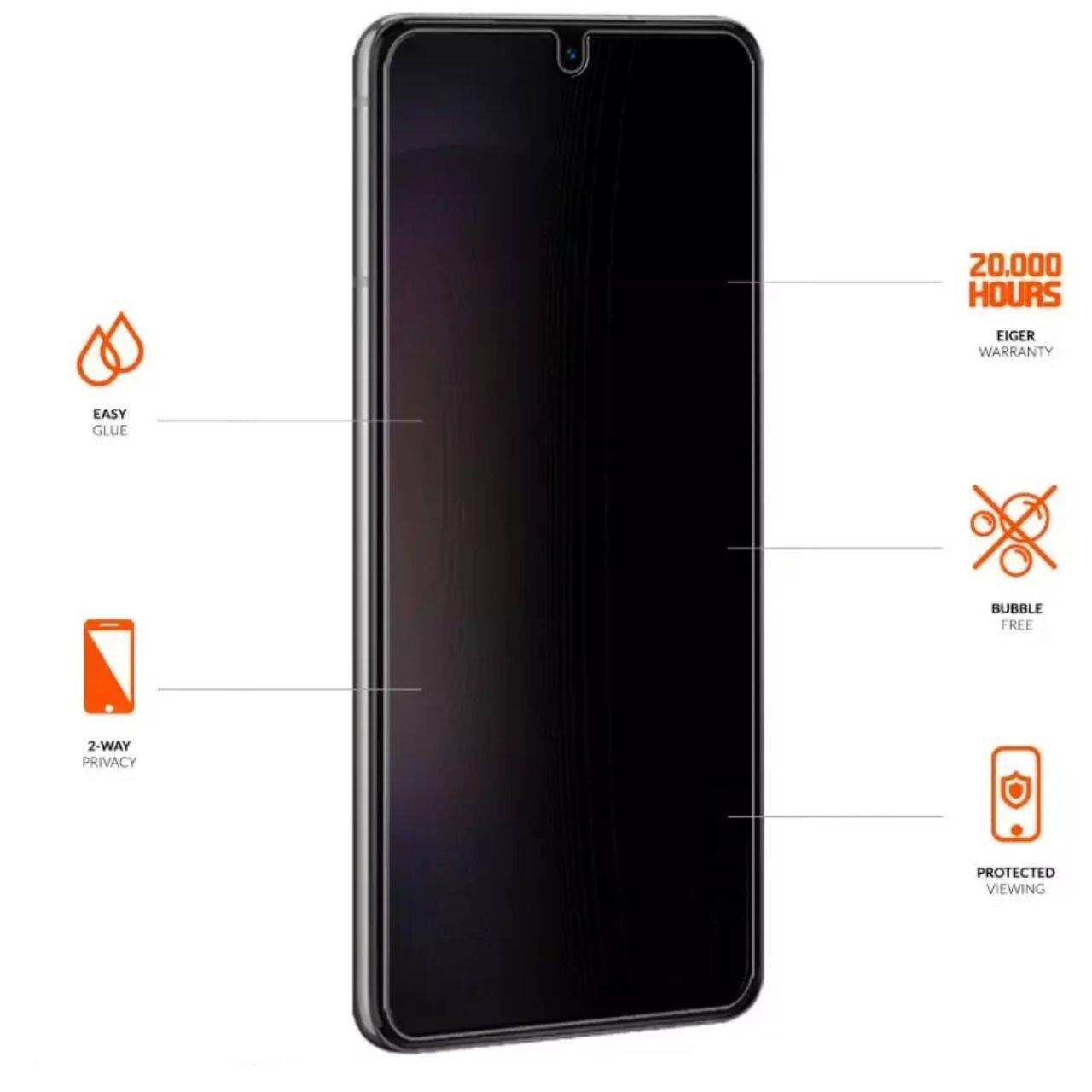 Eiger Folie Sticla Privacy Mountain Glass GRS Samsung Galaxy S23 Black [1]